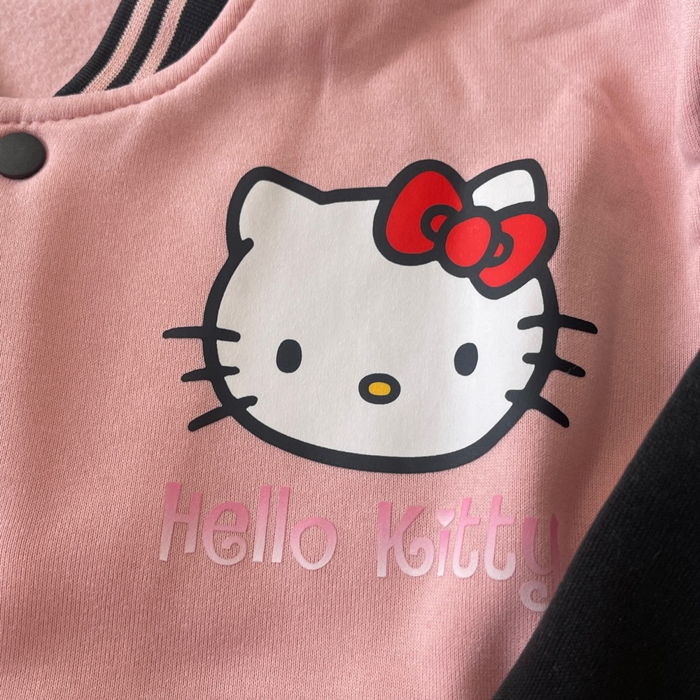 SANRIO FOR HELLO KITTY VARSITY STYLE JACKET NIP SZ 9-10 - Picture 2 of 7